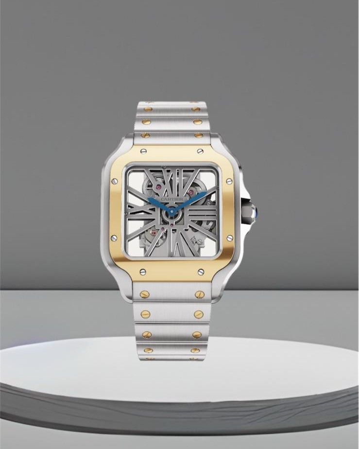 Cartier Santos Çift Renk Erkek Kol Saati L-1520